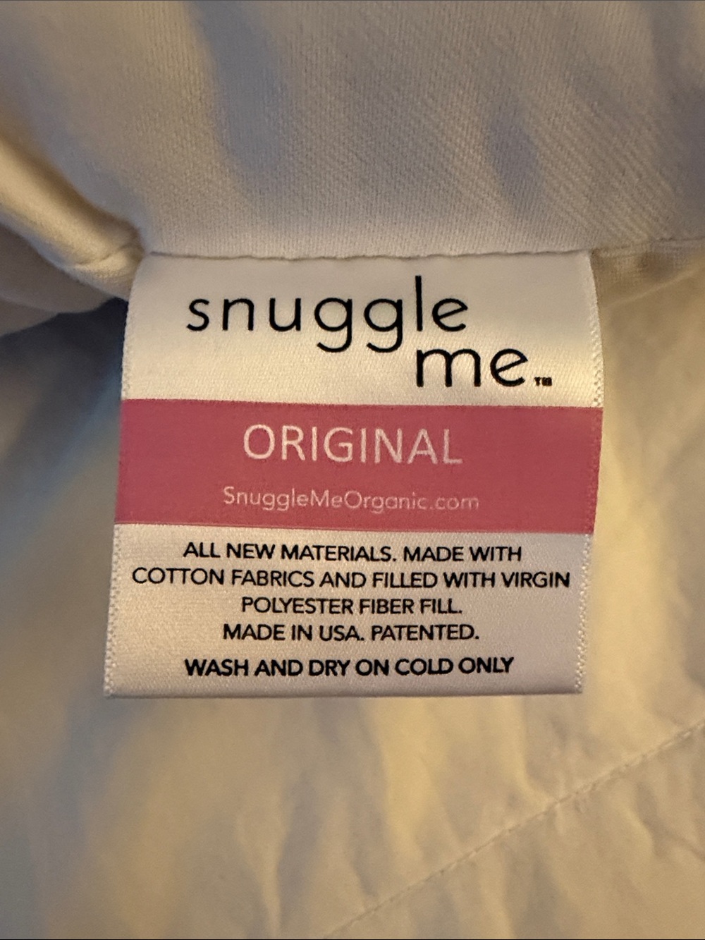 Snuggle Me patented sensory lounger pillow to hug your baby - Picture 12 of 13